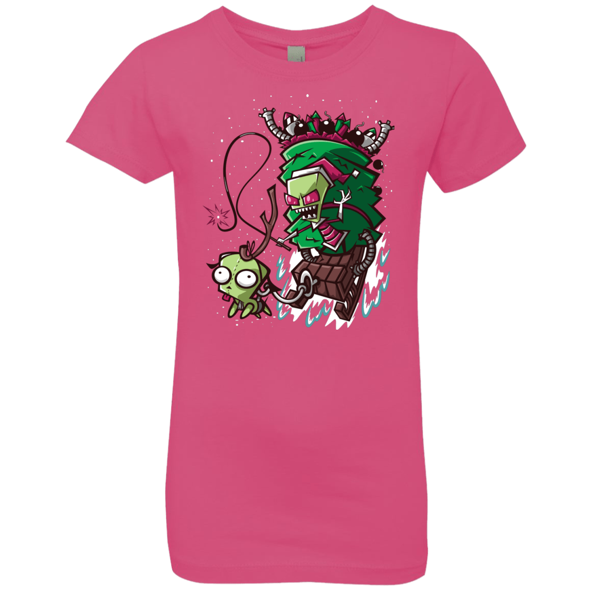 T-Shirts Hot Pink / YXS Zim Stole Christmas Girls Premium T-Shirt