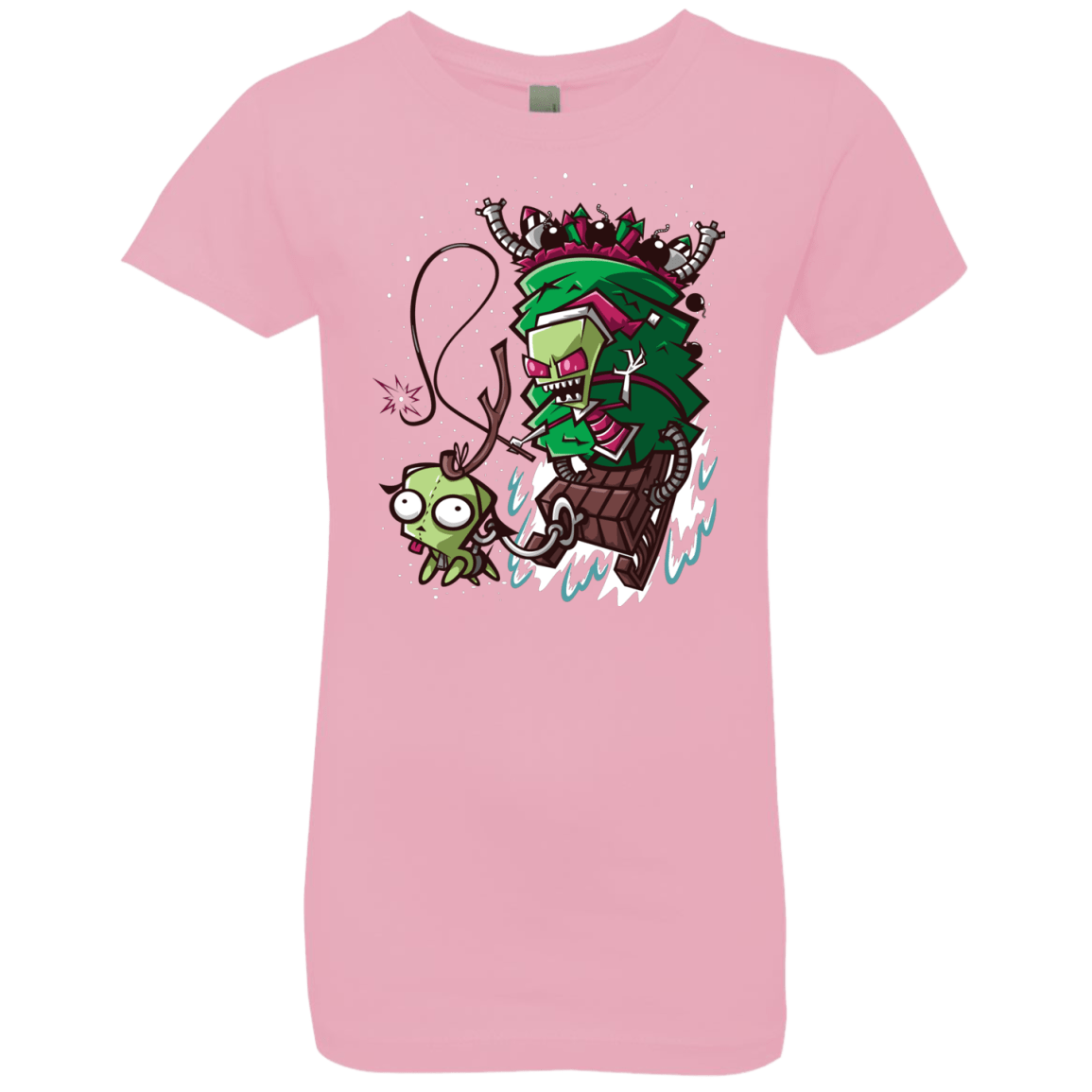 T-Shirts Light Pink / YXS Zim Stole Christmas Girls Premium T-Shirt