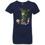 T-Shirts Midnight Navy / YXS Zim Stole Christmas Girls Premium T-Shirt