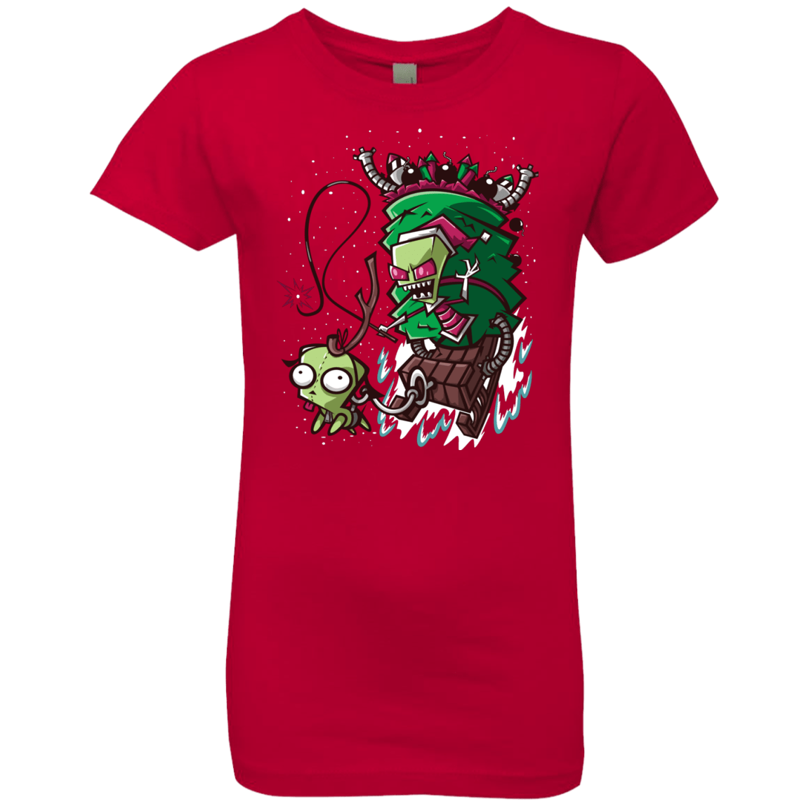 T-Shirts Red / YXS Zim Stole Christmas Girls Premium T-Shirt