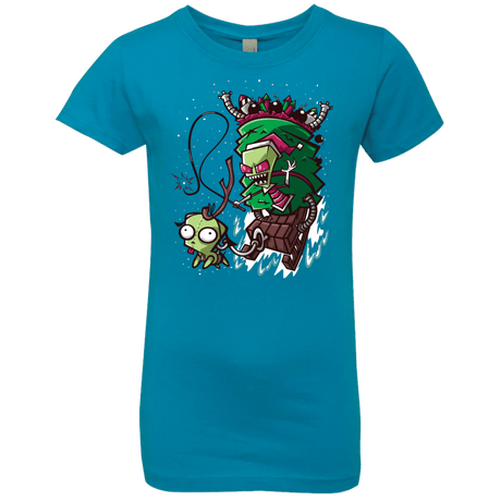 T-Shirts Turquoise / YXS Zim Stole Christmas Girls Premium T-Shirt