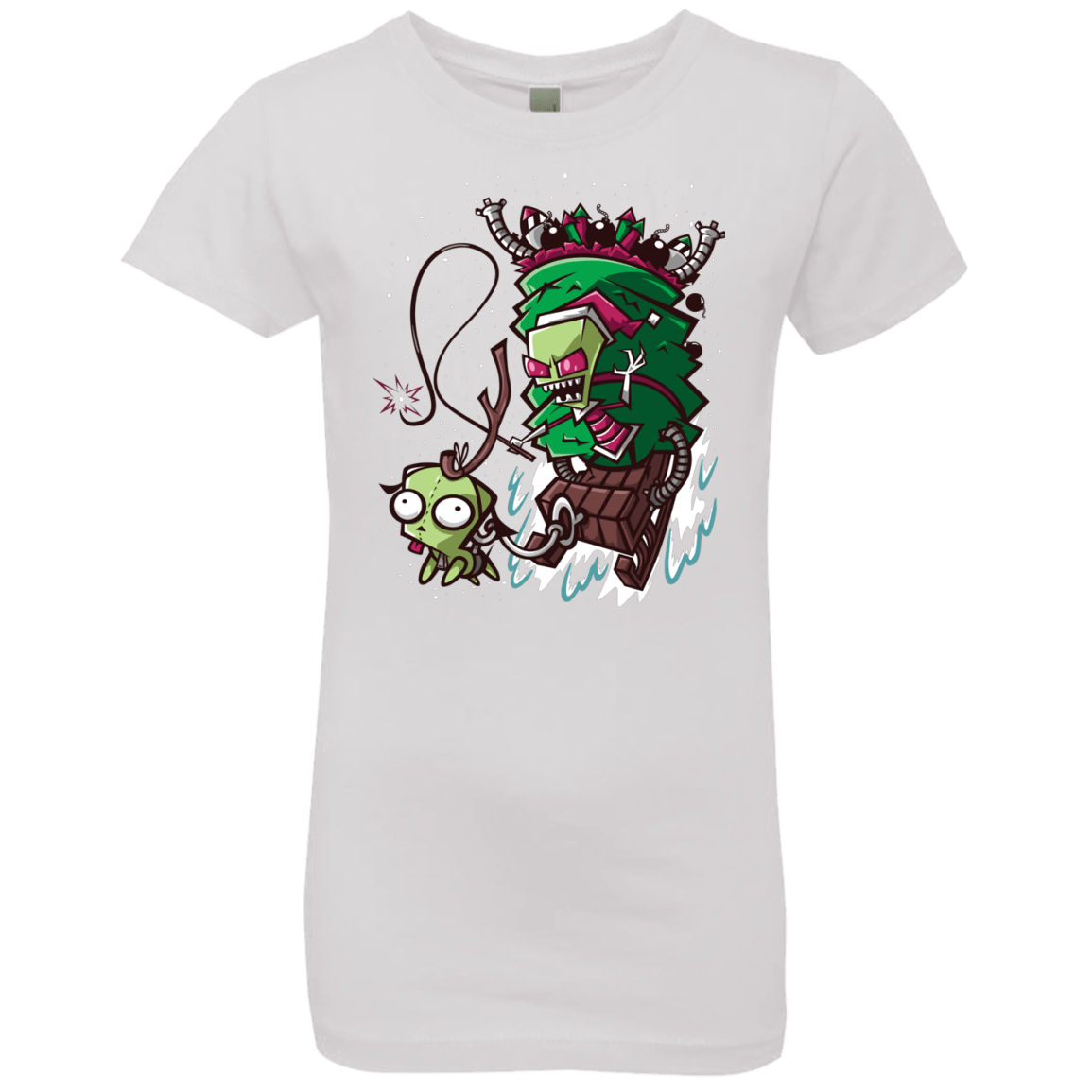 T-Shirts White / YXS Zim Stole Christmas Girls Premium T-Shirt