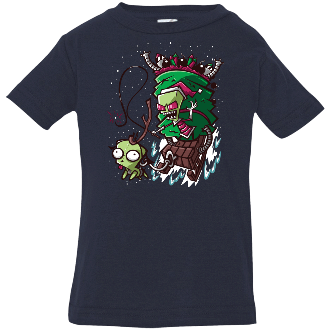 T-Shirts Navy / 6 Months Zim Stole Christmas Infant PremiumT-Shirt