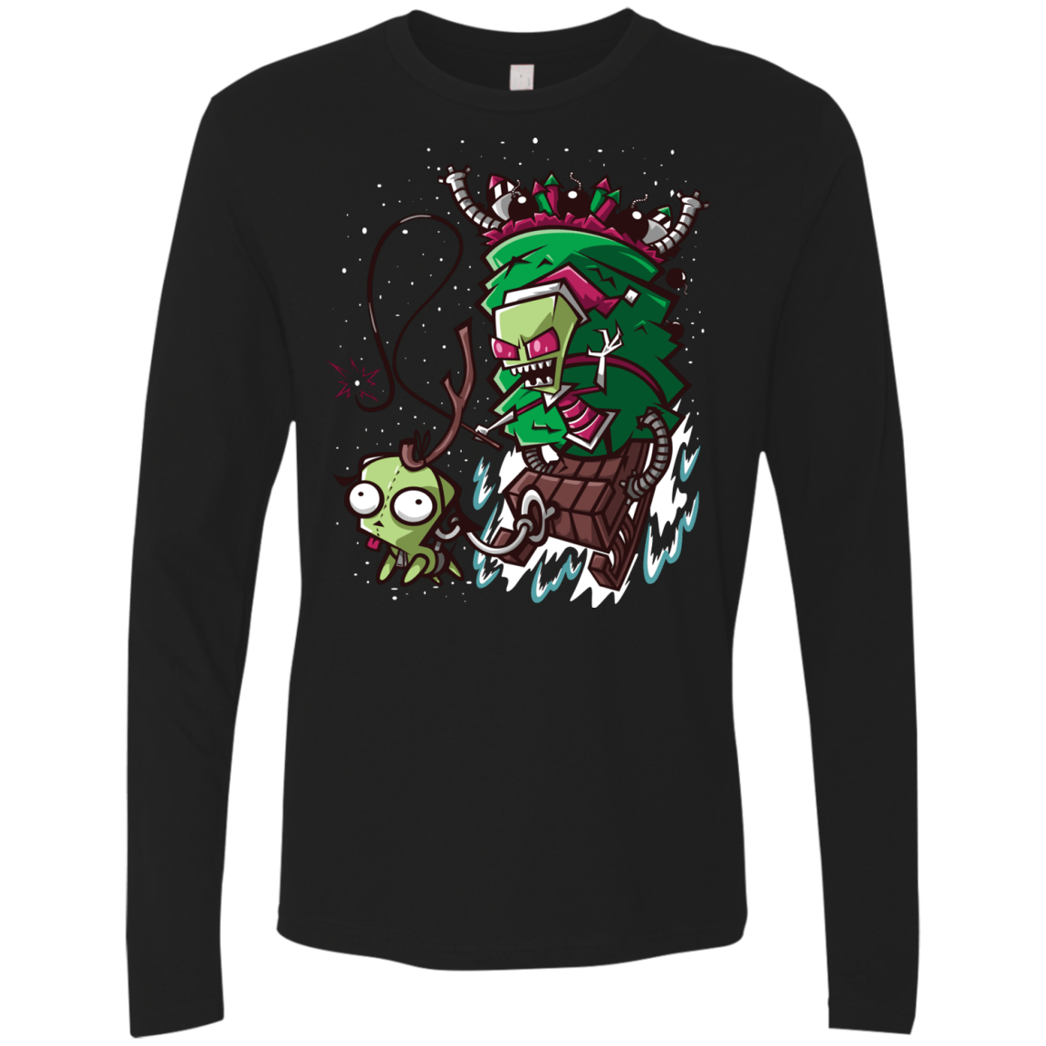 T-Shirts Black / Small Zim Stole Christmas Men's Premium Long Sleeve