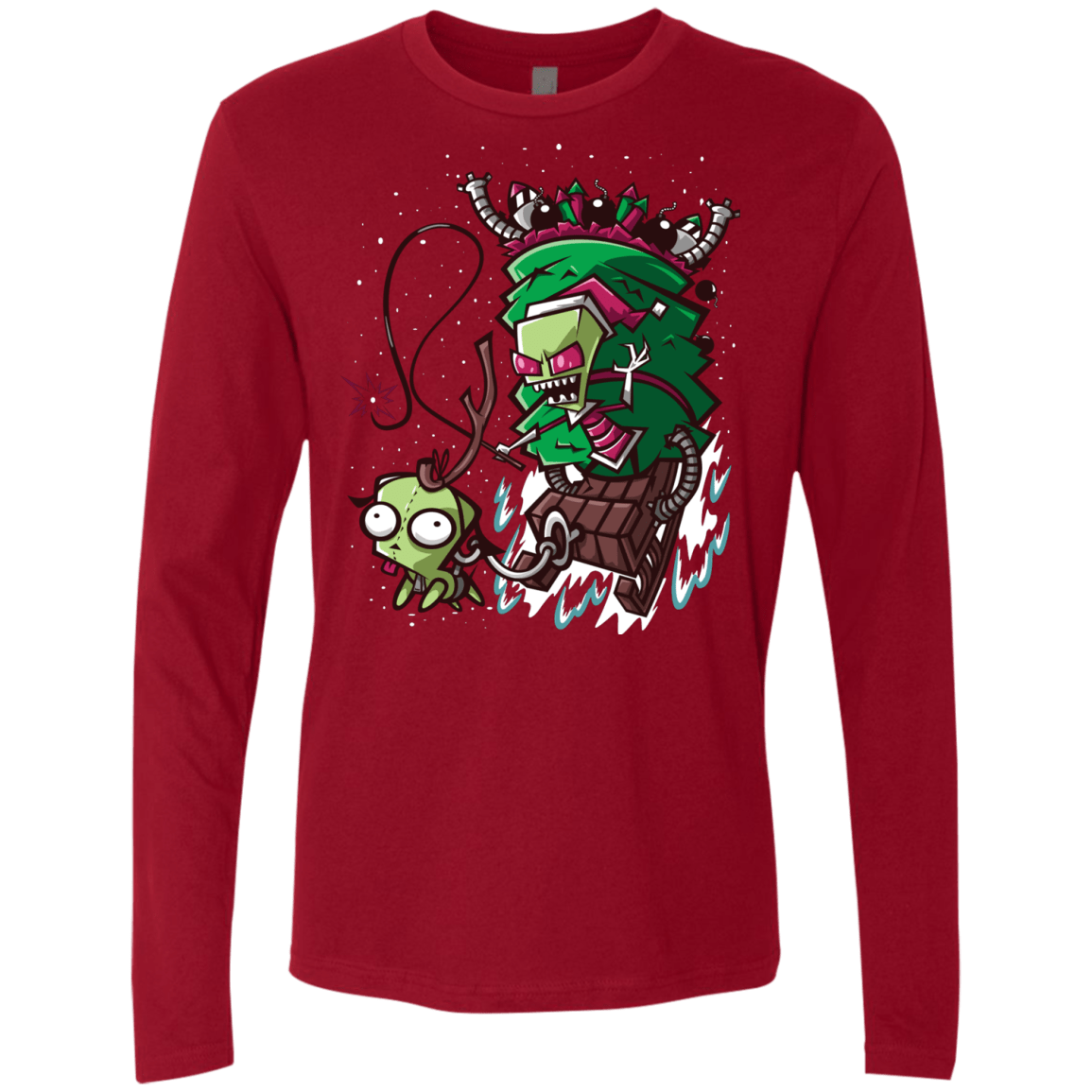 T-Shirts Cardinal / Small Zim Stole Christmas Men's Premium Long Sleeve