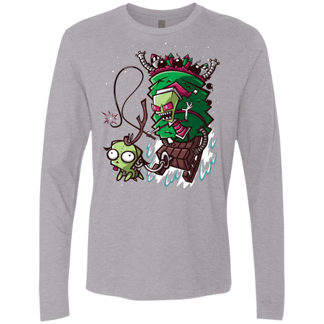 T-Shirts Heather Grey / Small Zim Stole Christmas Men's Premium Long Sleeve