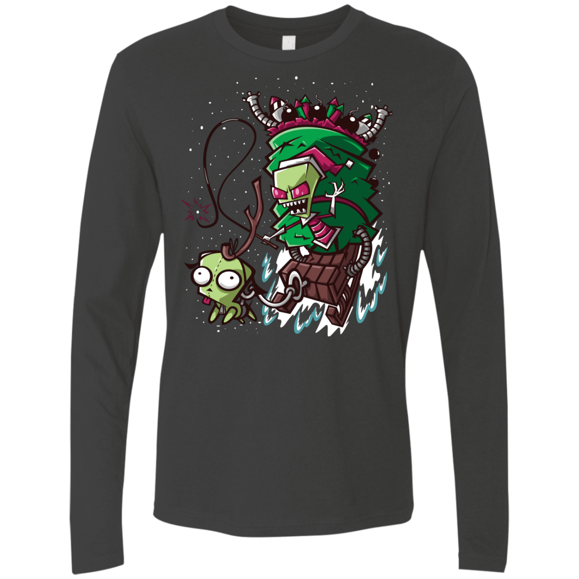 T-Shirts Heavy Metal / Small Zim Stole Christmas Men's Premium Long Sleeve