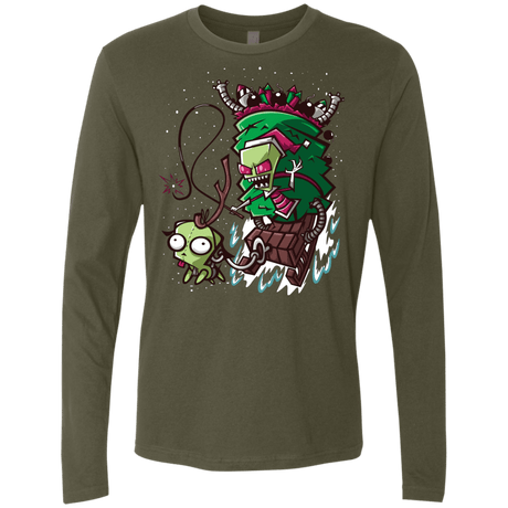 T-Shirts Military Green / Small Zim Stole Christmas Men's Premium Long Sleeve