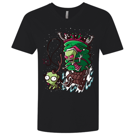 T-Shirts Black / X-Small Zim Stole Christmas Men's Premium V-Neck