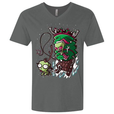 T-Shirts Heavy Metal / X-Small Zim Stole Christmas Men's Premium V-Neck