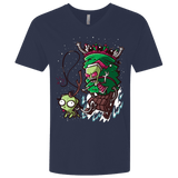 T-Shirts Midnight Navy / X-Small Zim Stole Christmas Men's Premium V-Neck