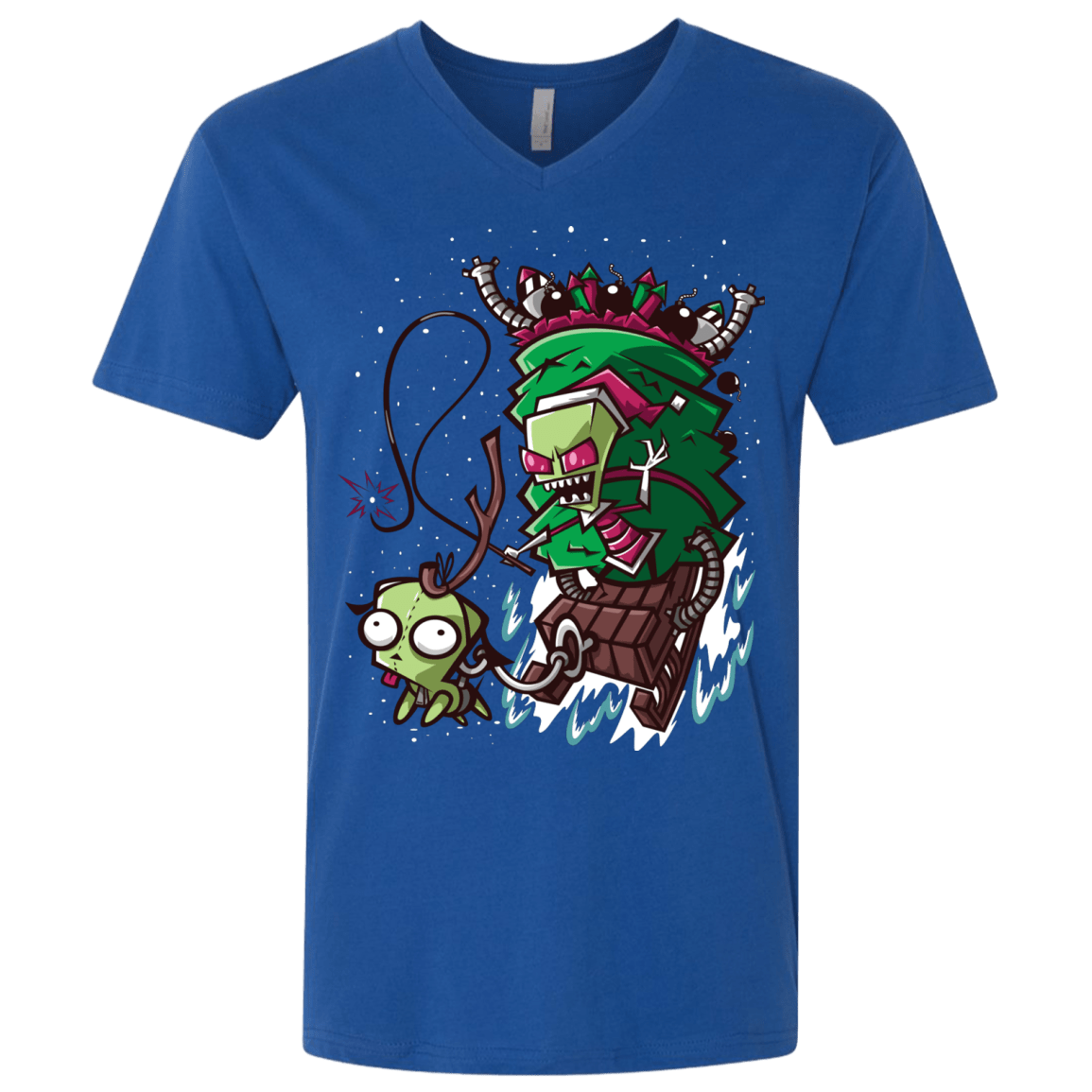 T-Shirts Royal / X-Small Zim Stole Christmas Men's Premium V-Neck