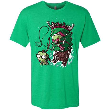 T-Shirts Envy / Small Zim Stole Christmas Men's Triblend T-Shirt