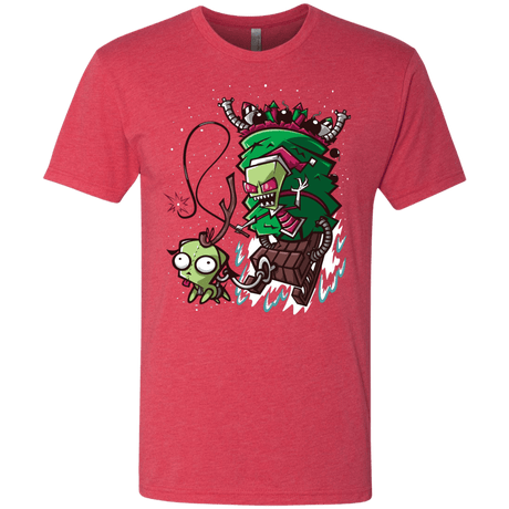 T-Shirts Vintage Red / Small Zim Stole Christmas Men's Triblend T-Shirt