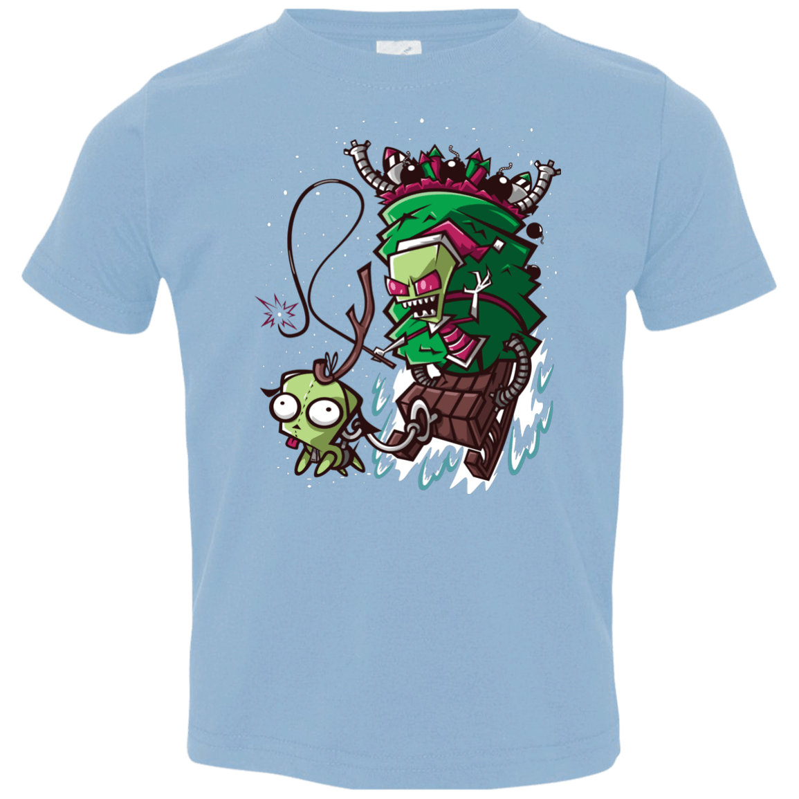 T-Shirts Light Blue / 2T Zim Stole Christmas Toddler Premium T-Shirt