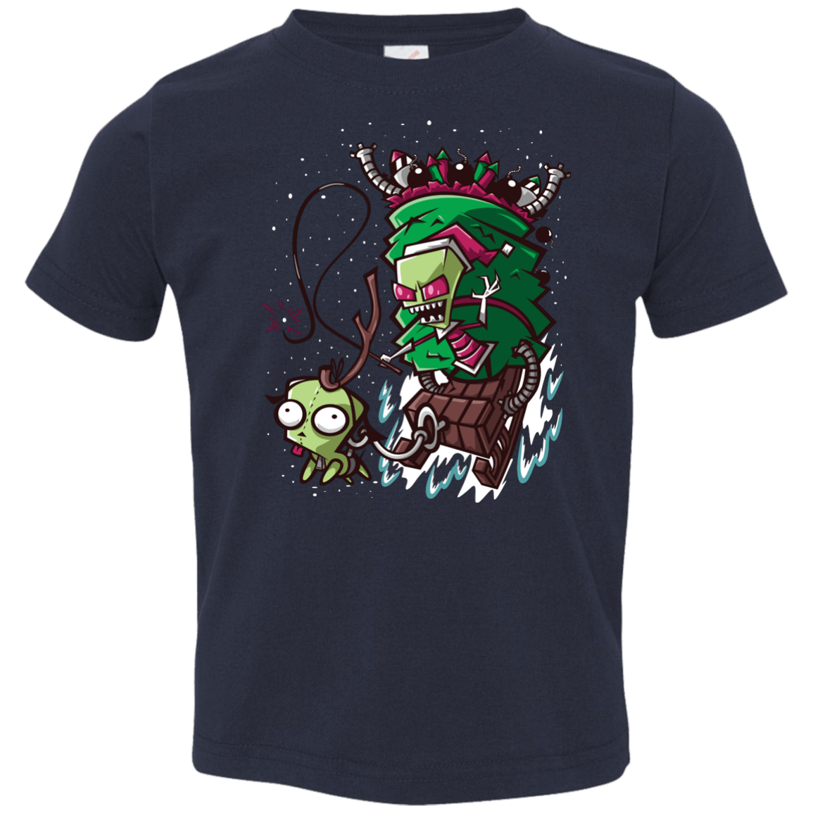 T-Shirts Navy / 2T Zim Stole Christmas Toddler Premium T-Shirt