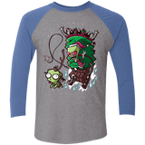 T-Shirts Premium Heather/ Vintage Royal / X-Small Zim Stole Christmas Triblend 3/4 Sleeve