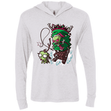 T-Shirts Heather White / X-Small Zim Stole Christmas Triblend Long Sleeve Hoodie Tee