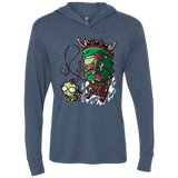 T-Shirts Indigo / X-Small Zim Stole Christmas Triblend Long Sleeve Hoodie Tee