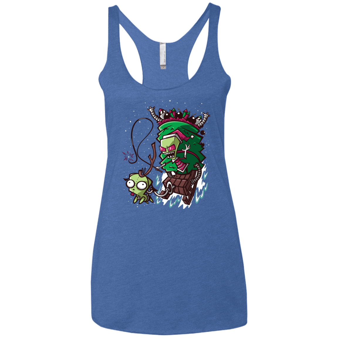 T-Shirts Vintage Royal / X-Small Zim Stole Christmas Women's Triblend Racerback Tank