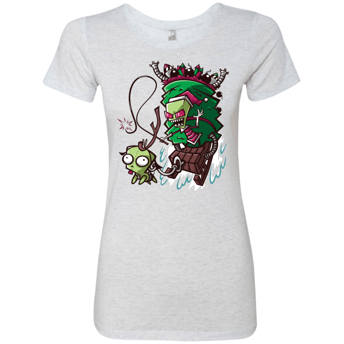 T-Shirts Heather White / Small Zim Stole Christmas Women's Triblend T-Shirt