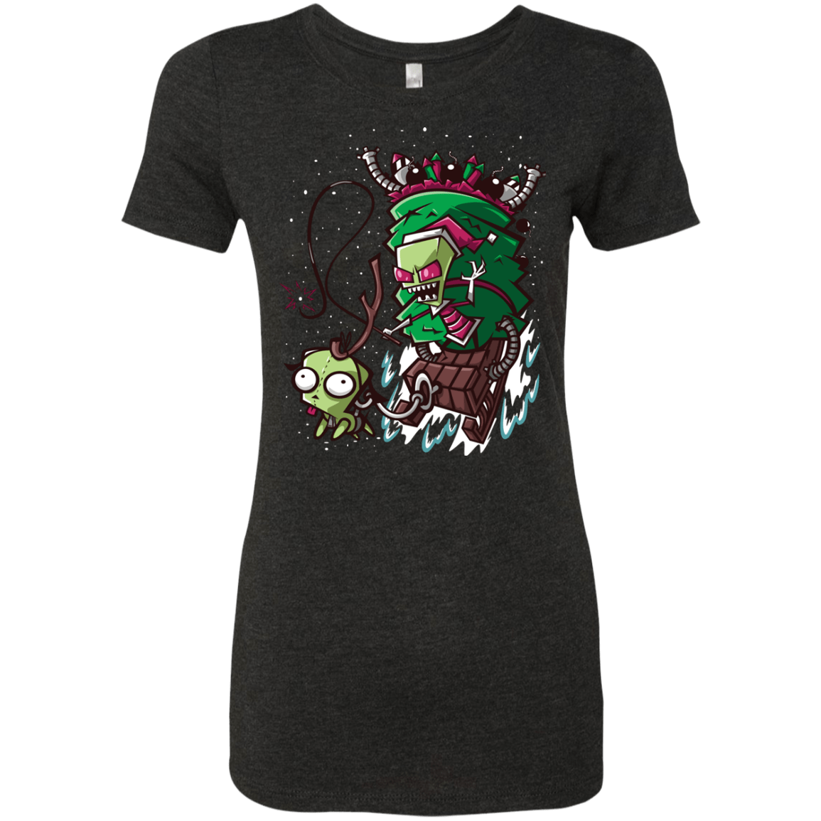 T-Shirts Vintage Black / Small Zim Stole Christmas Women's Triblend T-Shirt