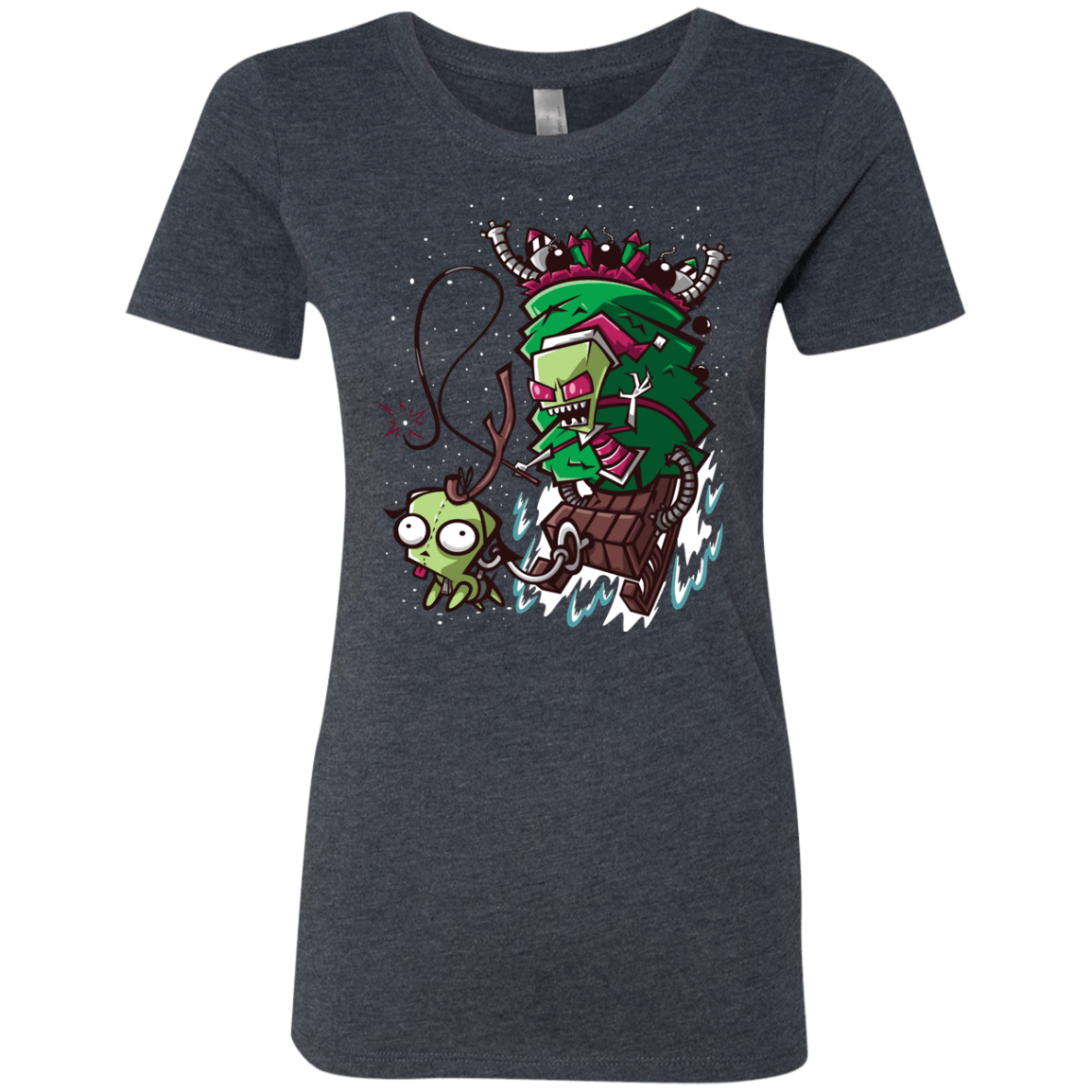 T-Shirts Vintage Navy / Small Zim Stole Christmas Women's Triblend T-Shirt