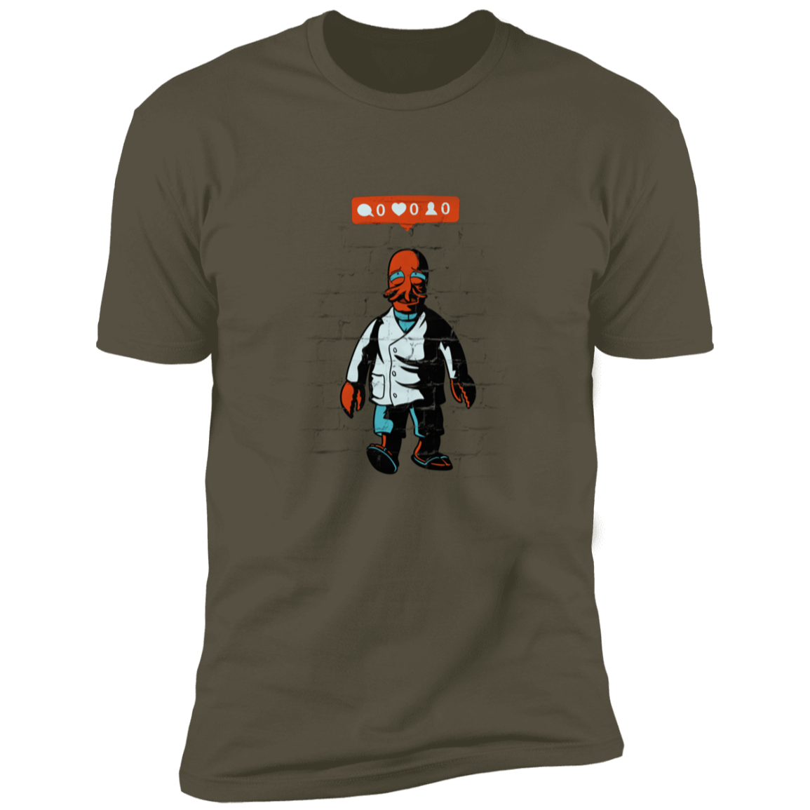 T-Shirts Military Green / S Zoidberg Without Friends Men's Premium T-Shirt