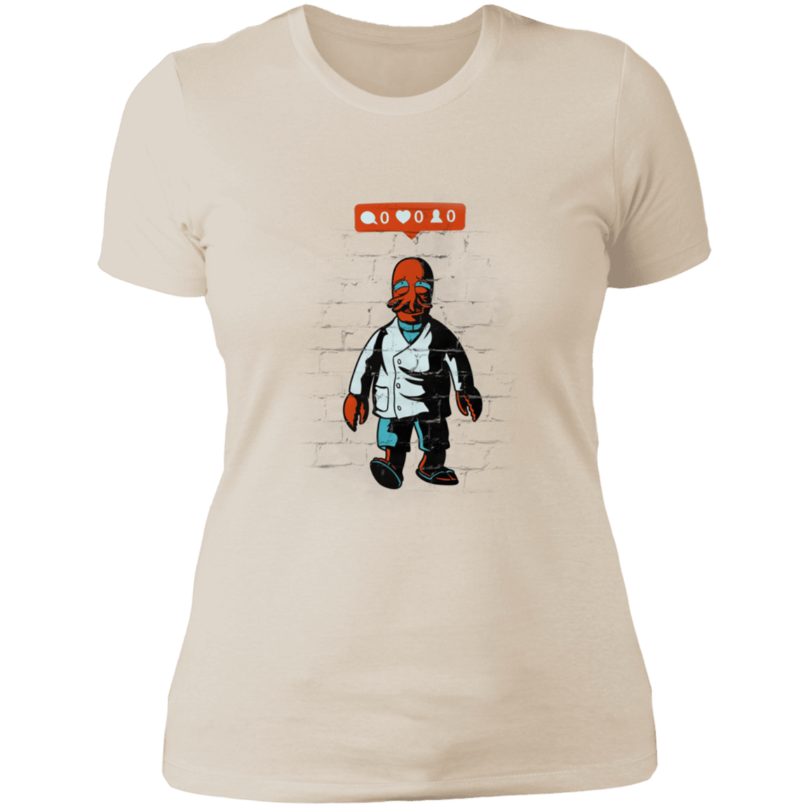 T-Shirts Ivory/ / S Zoidberg Without Friends Women's Premium T-Shirt