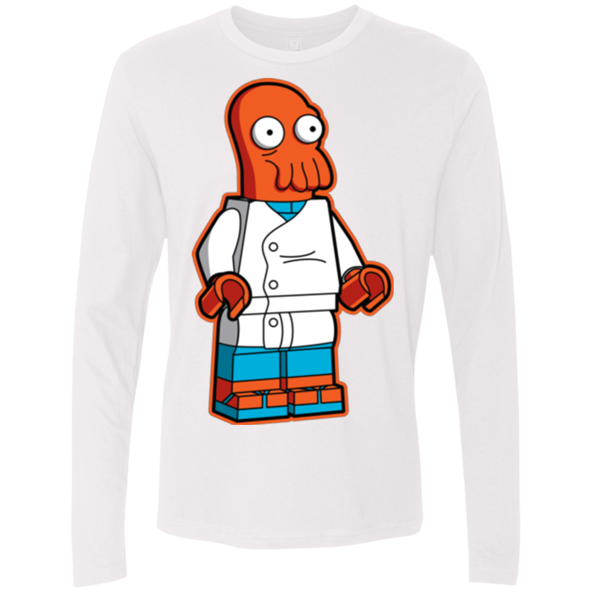 T-Shirts White / Small Zoidbrick Men's Premium Long Sleeve