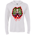T-Shirts Heather White / X-Small Zombie Guts Triblend Long Sleeve Hoodie Tee