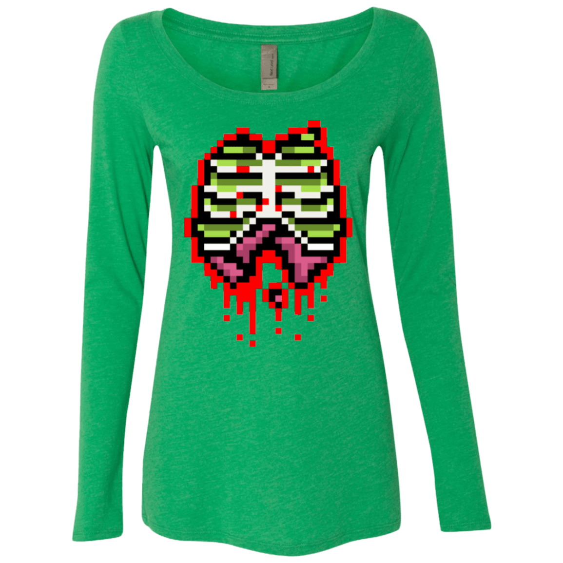 T-Shirts Envy / Small Zombie Guts Women's Triblend Long Sleeve Shirt