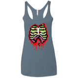T-Shirts Indigo / X-Small Zombie Guts Women's Triblend Racerback Tank