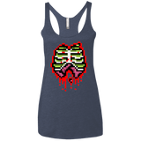 T-Shirts Vintage Navy / X-Small Zombie Guts Women's Triblend Racerback Tank