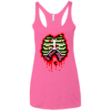 T-Shirts Vintage Pink / X-Small Zombie Guts Women's Triblend Racerback Tank