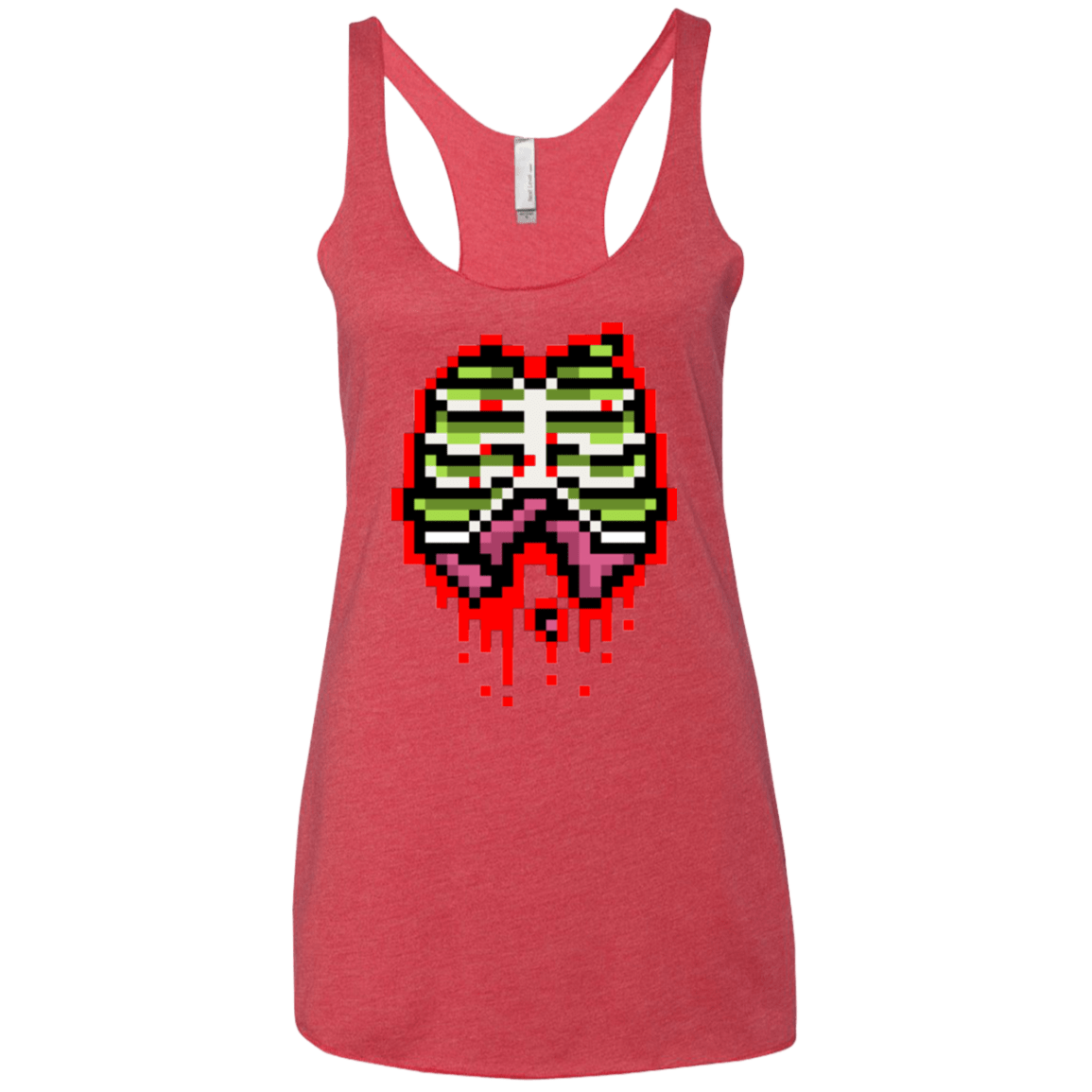 T-Shirts Vintage Red / X-Small Zombie Guts Women's Triblend Racerback Tank