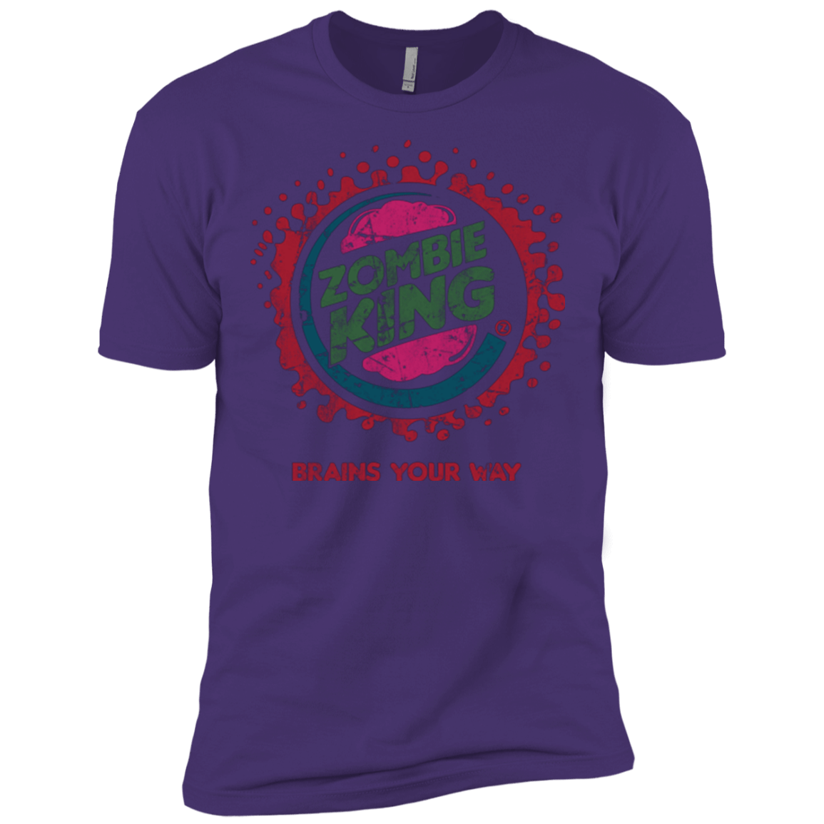 T-Shirts Purple / X-Small Zombie King Men's Premium T-Shirt