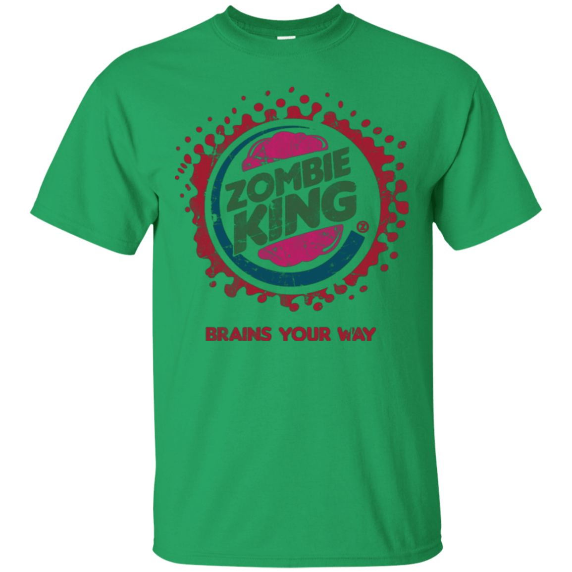 T-Shirts Irish Green / Small Zombie King T-Shirt