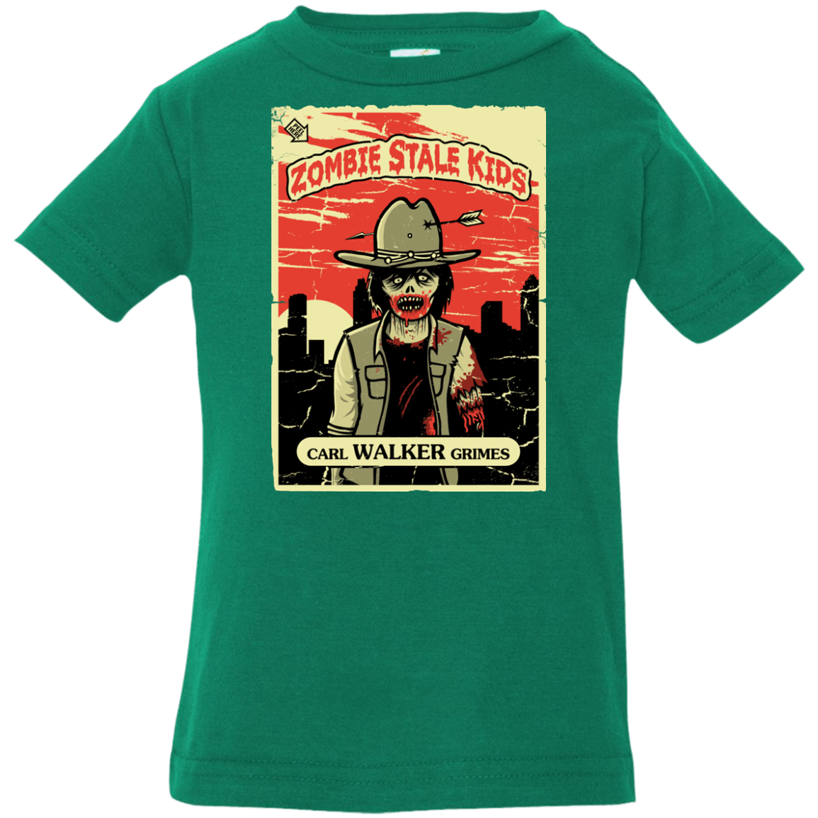 T-Shirts Kelly / 6 Months Zombie Stale Kids Infant Premium T-Shirt