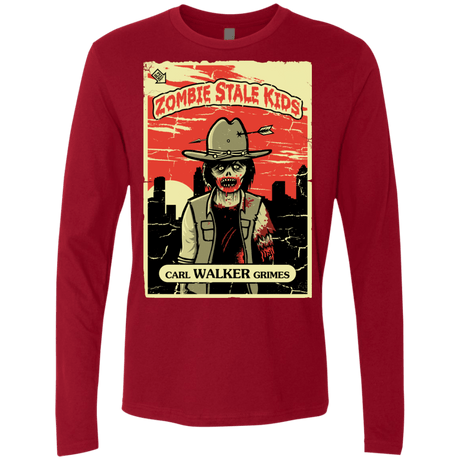T-Shirts Cardinal / Small Zombie Stale Kids Men's Premium Long Sleeve