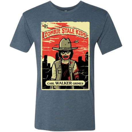 T-Shirts Indigo / Small Zombie Stale Kids Men's Triblend T-Shirt