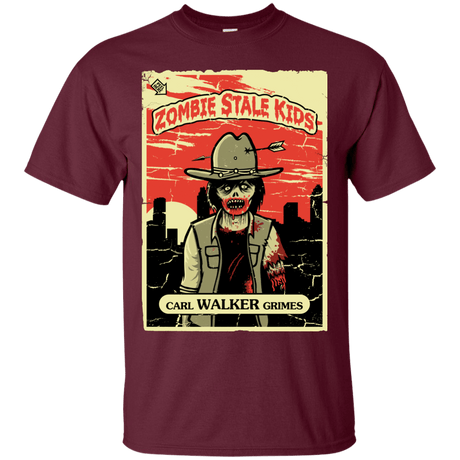 T-Shirts Maroon / Small Zombie Stale Kids T-Shirt