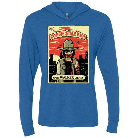 T-Shirts Vintage Royal / X-Small Zombie Stale Kids Triblend Long Sleeve Hoodie Tee