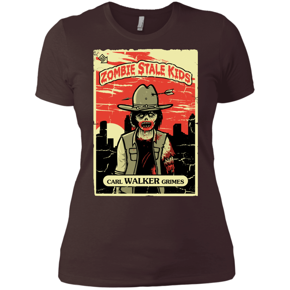 T-Shirts Dark Chocolate / X-Small Zombie Stale Kids Women's Premium T-Shirt