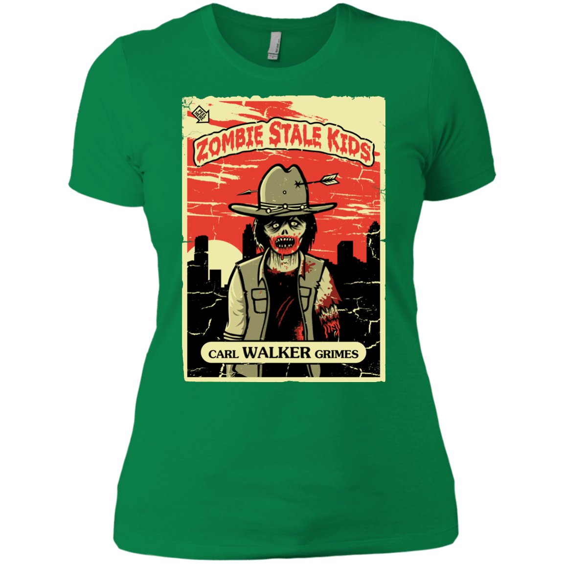 T-Shirts Kelly Green / X-Small Zombie Stale Kids Women's Premium T-Shirt