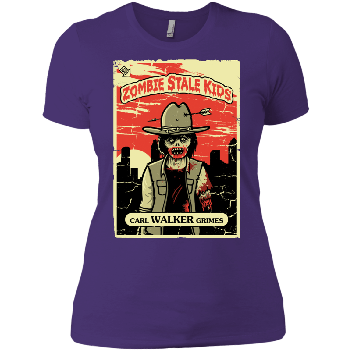T-Shirts Purple / X-Small Zombie Stale Kids Women's Premium T-Shirt