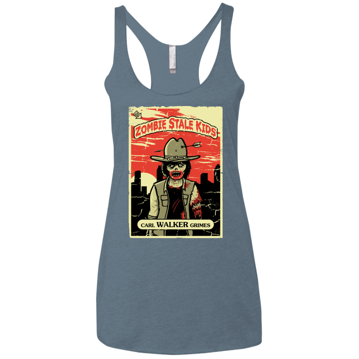 T-Shirts Indigo / X-Small Zombie Stale Kids Women's Triblend Racerback Tank