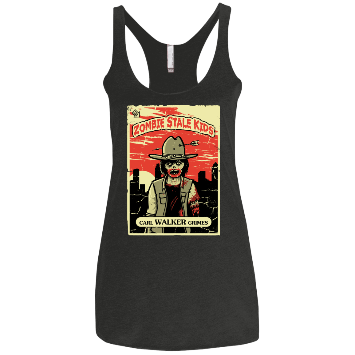 T-Shirts Vintage Black / X-Small Zombie Stale Kids Women's Triblend Racerback Tank