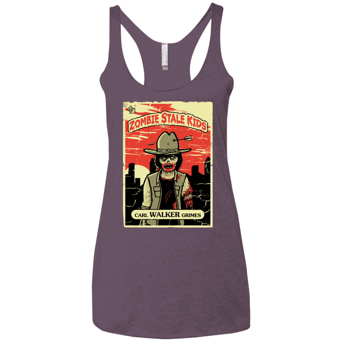 T-Shirts Vintage Purple / X-Small Zombie Stale Kids Women's Triblend Racerback Tank