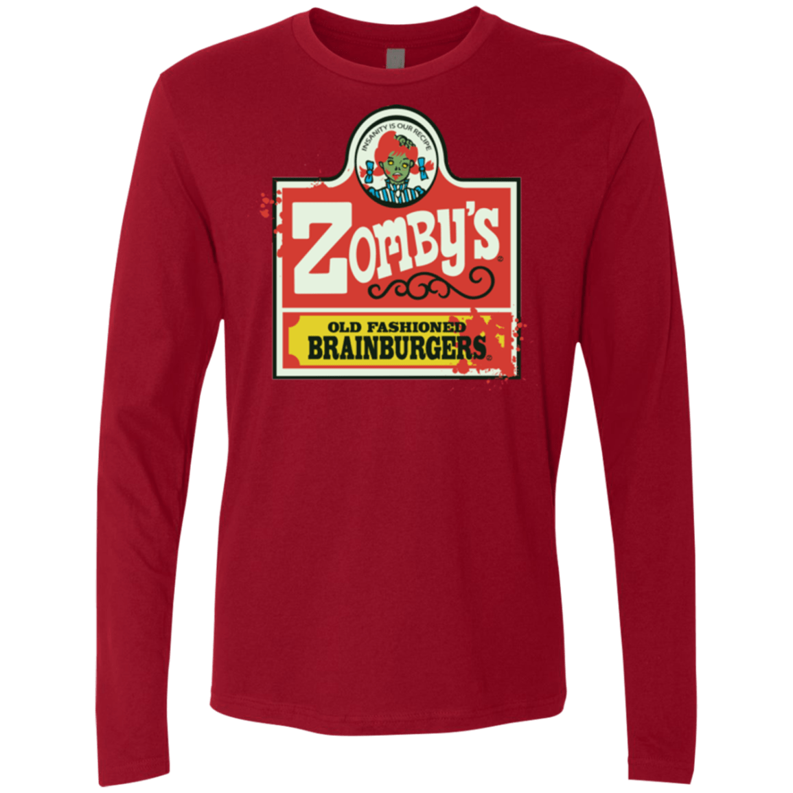 T-Shirts Cardinal / Small zombys Men's Premium Long Sleeve